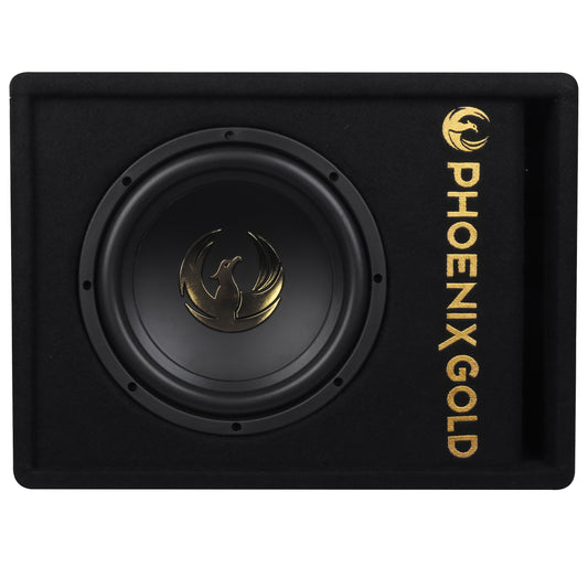 Phoenix Gold Z8AB 8″ Active Ported Subwoofer 500W with Wiring Kit