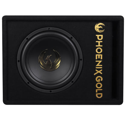 Phoenix Gold Z10AB 10″ Active Ported Subwoofer 800W with Wiring Kit