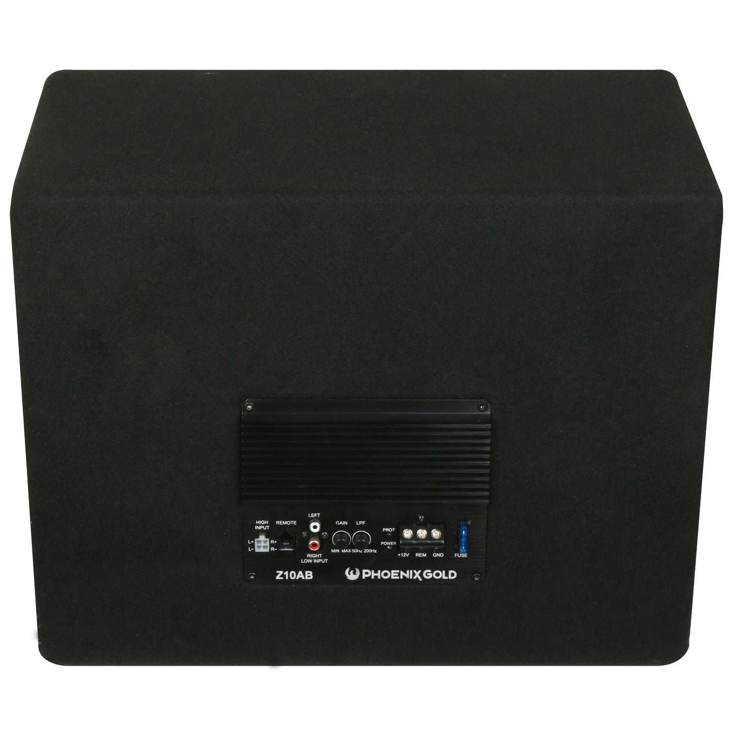 Phoenix Gold Z8AB 8″ Active Ported Subwoofer 500W with Wiring Kit