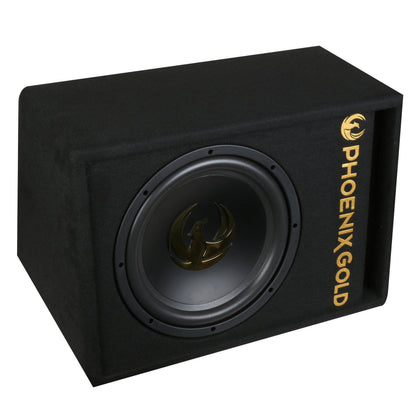 Phoenix Gold Z12AB 12″ Active Ported Subwoofer 1000W with Wiring Kit