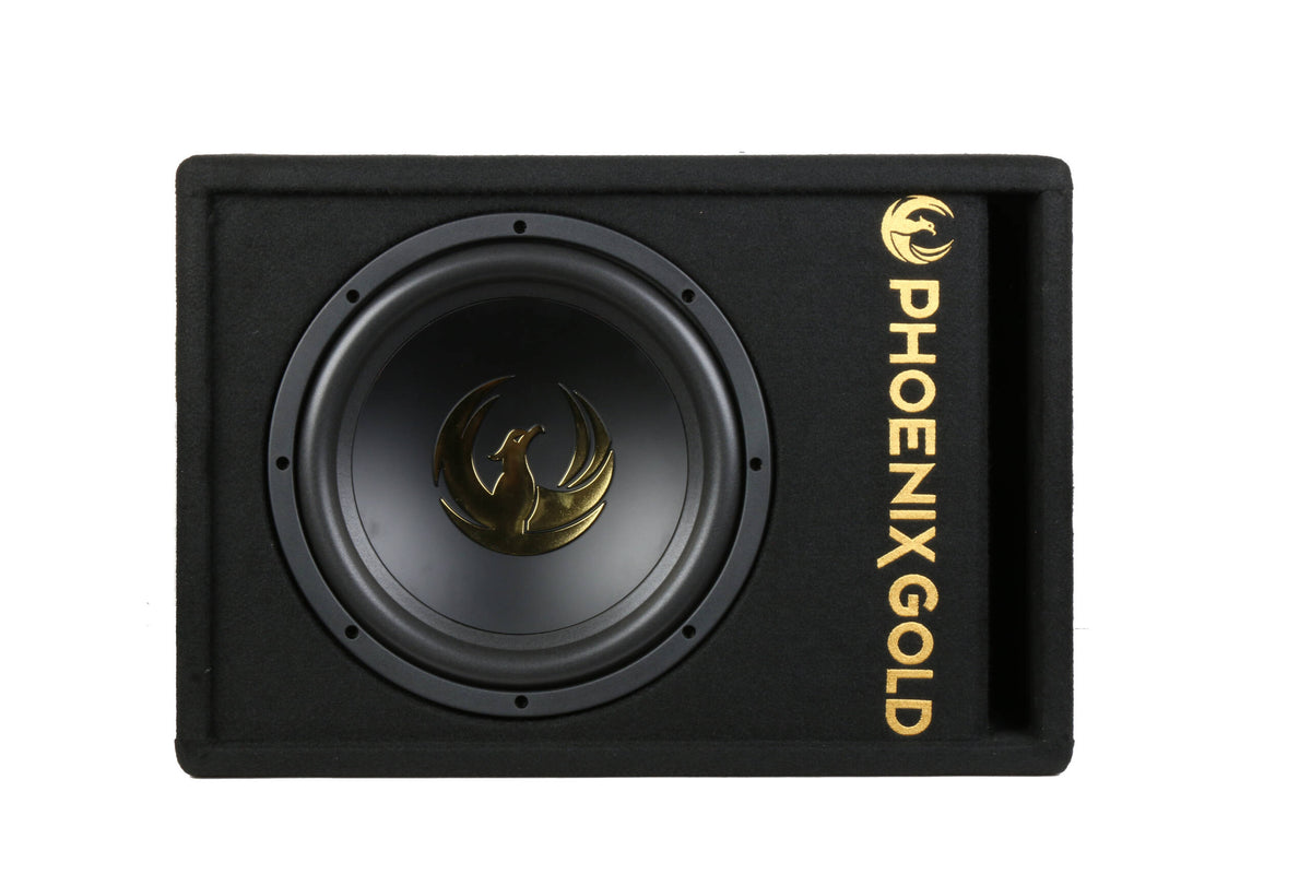 Phoenix Gold Z12AB 12″ Active Ported Subwoofer 1000W with Wiring Kit