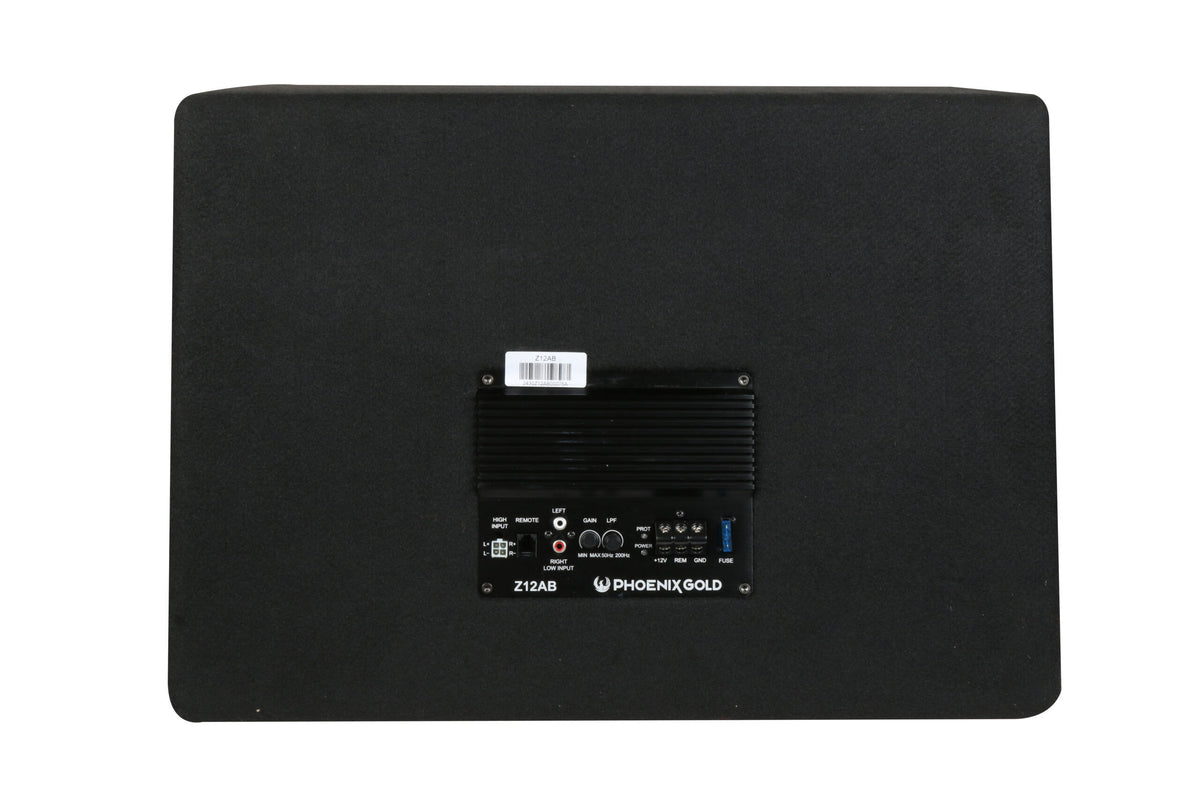 Phoenix Gold Z12AB 12″ Active Ported Subwoofer 1000W with Wiring Kit